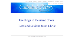 Desktop Screenshot of cathedralofglory.com